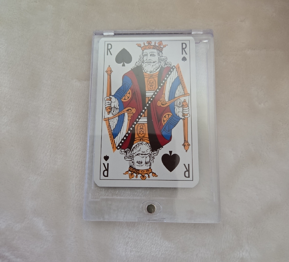 Louis Vuitton R of Spades Playing Card in Case
